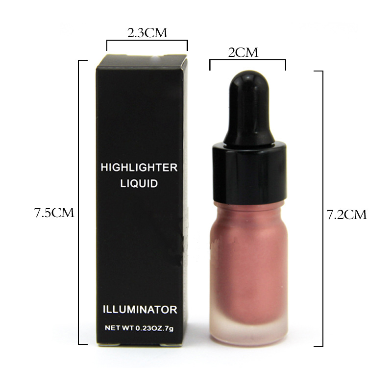 Private label makeup liquid highlighter makeup cosmetic highlighter high quality oem