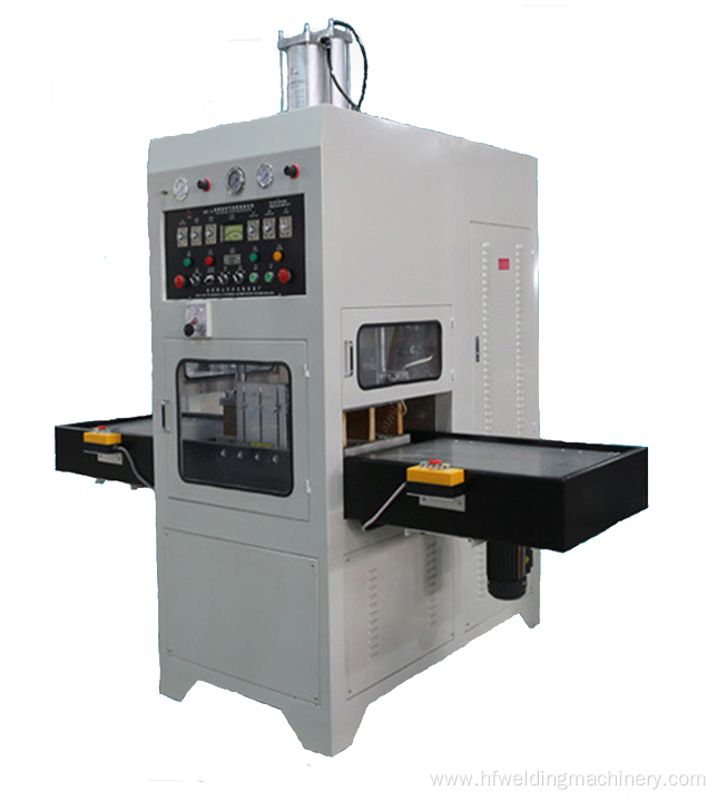 High frequency welding machine for embossing