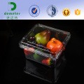 Bandeja plástica da embalagem das frutas e legumes empilháveis ​​da exposição do supermercado