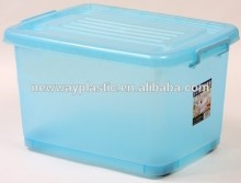 26L Blue cheap plastic storage box with lid