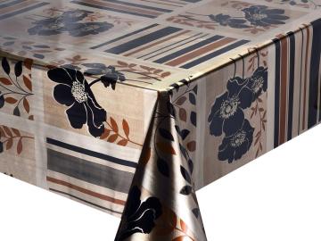 Double Face Emboss printed Gold Silver Tablecloth Large
