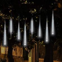 LED Meteor Shower Rain Tubes 30cm 8Tube Christmas String Light Waterproof Party