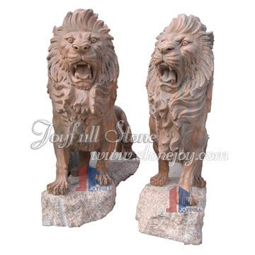 Natural Marble Lion Statues