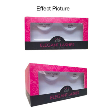 Pink Custom Eyelashes Box with PVC window