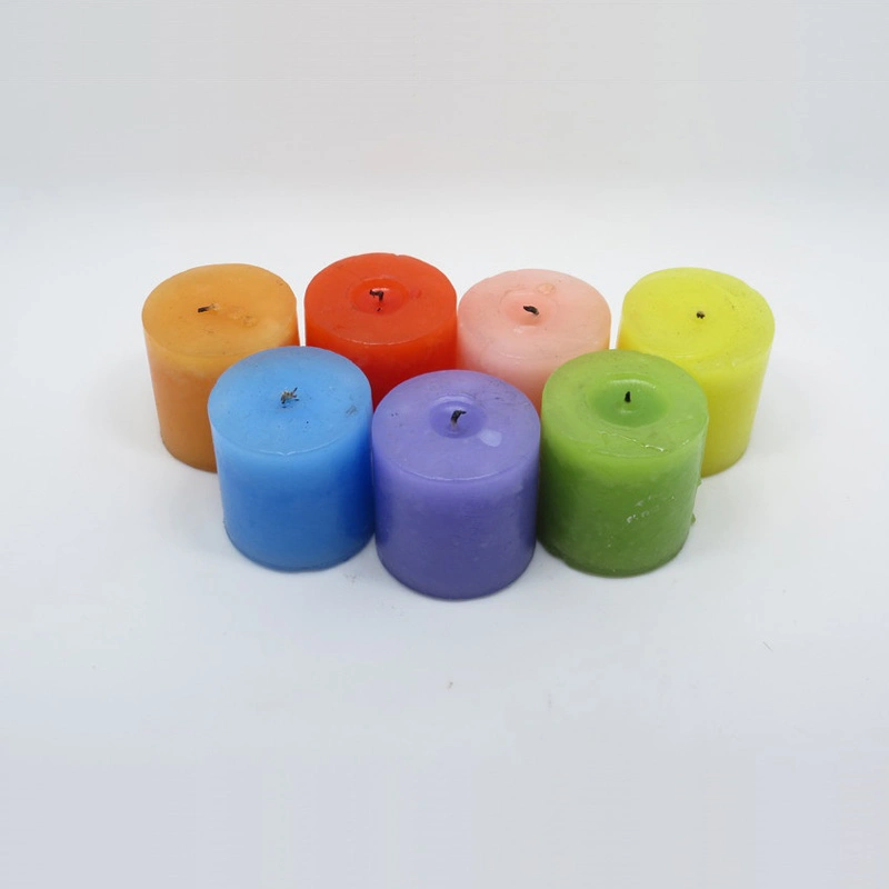 Cheap Wax Pilar Candle Packed in Printed Tin