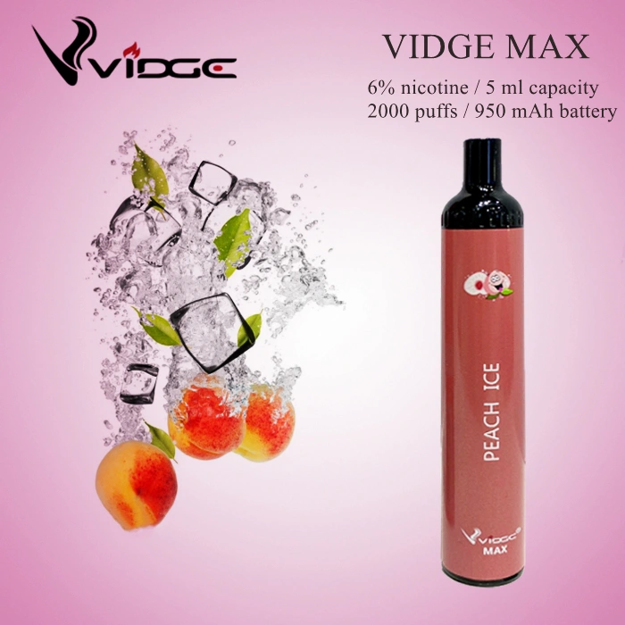Vidge Max 2000 Puffs 5ml Capacity 6% Nicotine Newest Original Vidge Max Vs Puff Bars Puff Plus