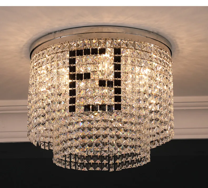 Elegant Modern Crystal LED Ceiling Light for Chic Interiors