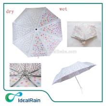 foldable manual open change color magic umbrella