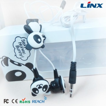Auriculares de gran venta con estuche y auriculares Panda