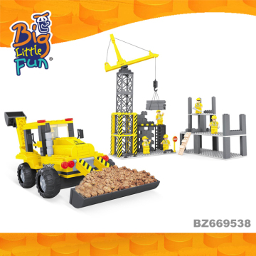 Wholesale Mini engineering truck building for boys childrens building intelligent games toys