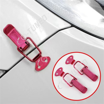 JDM Universal Car Bonnet Lock Kit - Quick Hood Pin and Bumper Clips