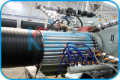 Pared de cavidad HDPE tuberías línea de producción de la bobina