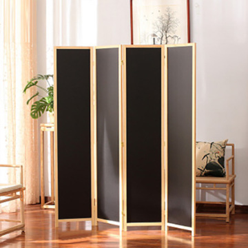 Cheap solid wooden room divider with blackboard panels