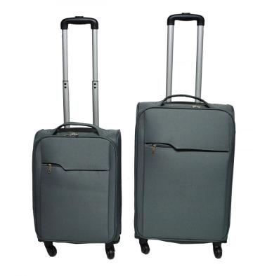 600D 2 Pieces Imitated Aluminum Trolley Case