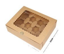 PVC Window Mini Cake Kraft Bakery Boxes