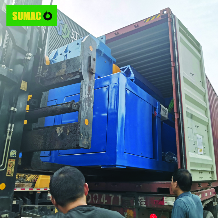 Delivery of Tire Shredding Plant Machine