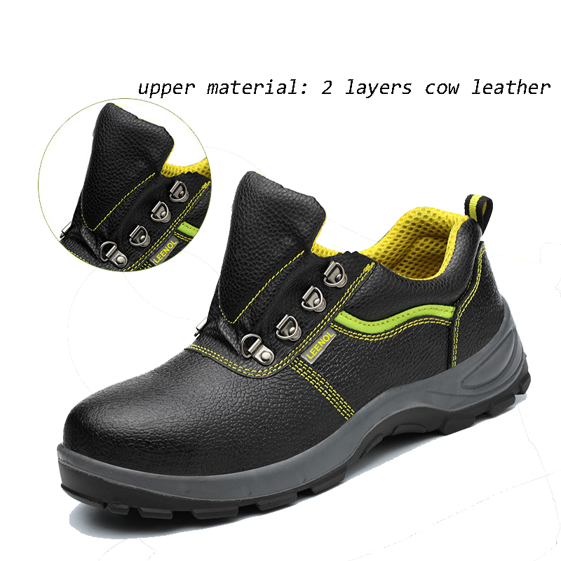 Breathable prevent hit esd safty shoes