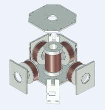 A magnet that controls the magnetic field vector