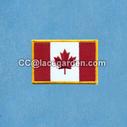 Classical Flag Design Merrowed Embroidery Patches