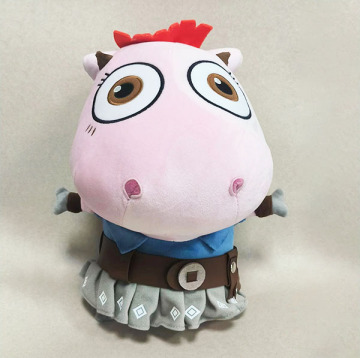 Agent Hippo Plush stuffed toy Pink