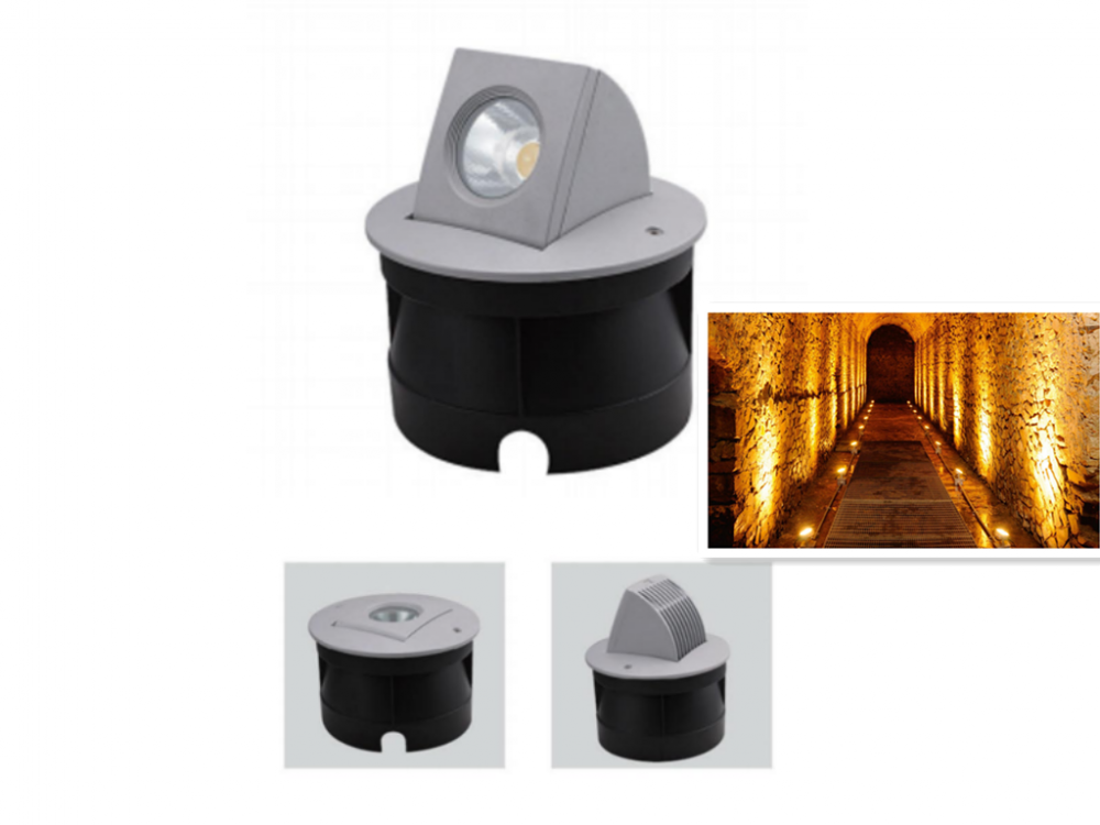 LED underground light used as guide