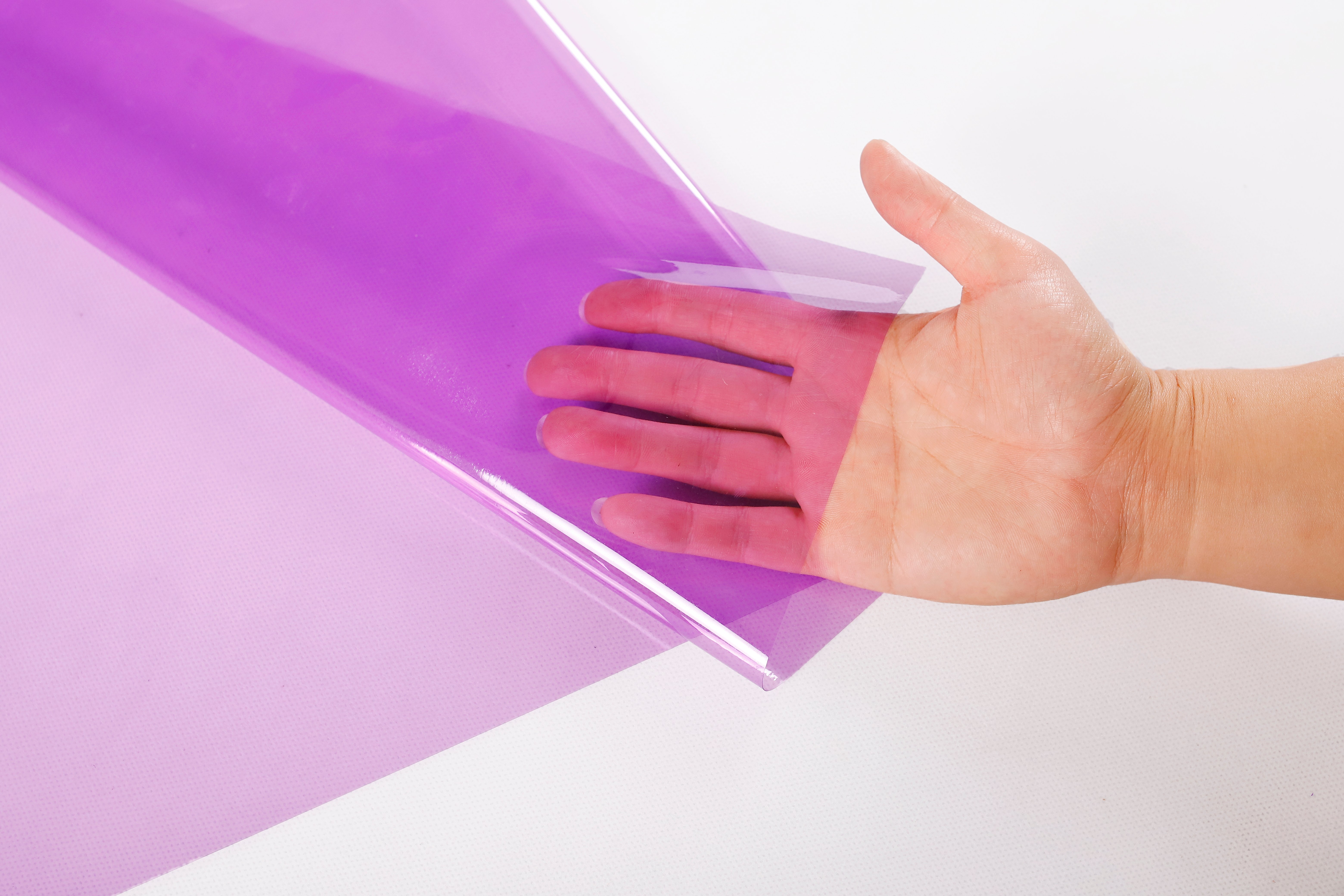 Purple Clear PVC Vinyl Rolls Purple Clear PVC Vinyl Rolls