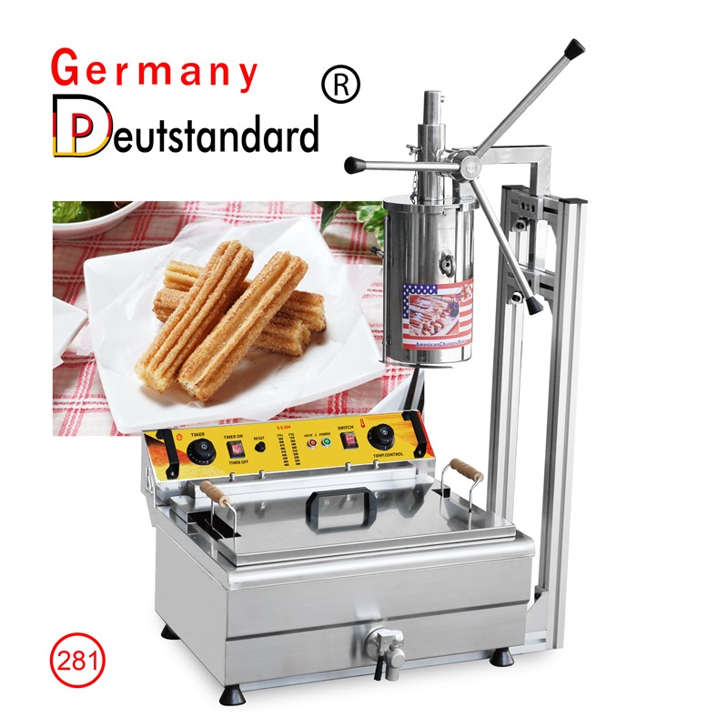 Manual churros machine with 30L fryer