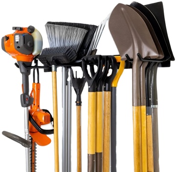 Wall-Mounted Garage Tool Storage Rack for Garden & Yard Tools
