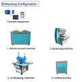 Jinyu Dual Tray Clothing Silicone Logo Embossing Machine