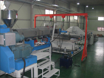 Plastic coil bed mat machine