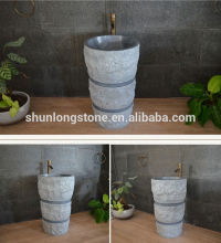 Pandang black granite G654 basin sink,black stone sink