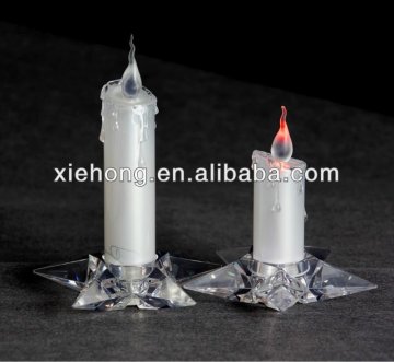 clear plastic cheap battery operated candles