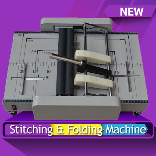 Automatic booklet saddle stitching and binding machine