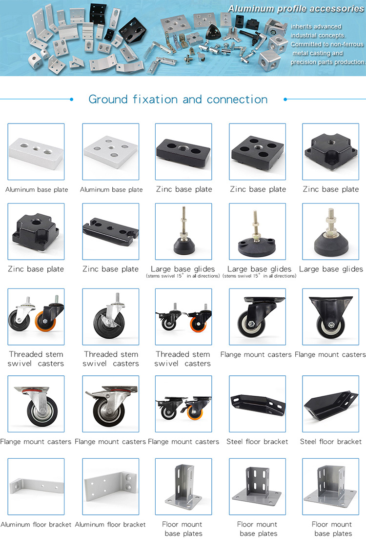 L shape 2020 stainless steel angle bracket for furniture