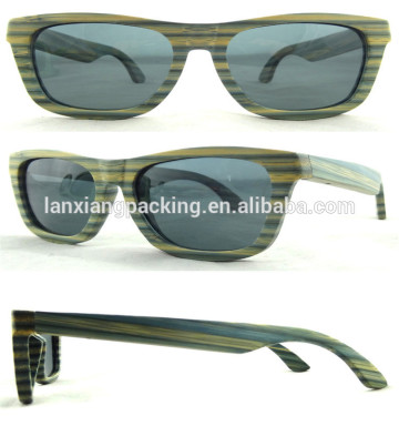 High Quality Logo Print Wooden Sunglasses