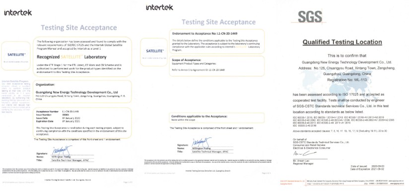 The product performance laboratory has passed the -45°C ultra-low ambient temperature laboratory capability assessment, ETL certification, and SGS-accredited witness laboratory assessment. Each laboratory has multi-functional and multi-product test conditions, which can meet the reliability test of the development of a full range of products, and can conduct a series of test verification for each product, such as standard operating conditions, high and low temperature operating conditions testing, variable voltage testing, Noise test, vibration stress test, extreme working condition, reliability operation test, etc.