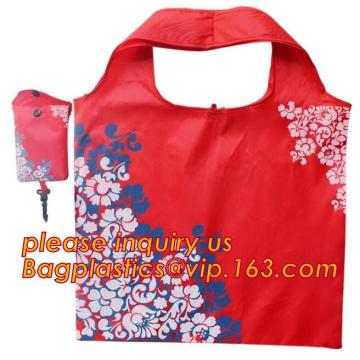 tote bag polyster tote bag, Polyster eco shopping bag foldable with zipper, Promotion Polyster Foldable Shopping Bag In Small Po