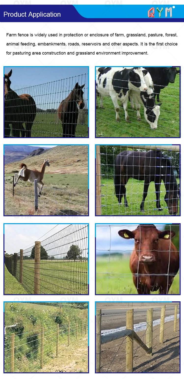 High Tensile Farm Fencing Wire/ Metal Livestock Field Farm Fence Gate
