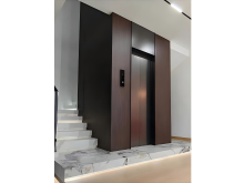 Brick concrete shaft home elevator