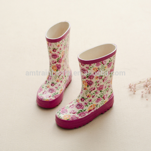 2016 Flowers riding boot shoes footwear for child