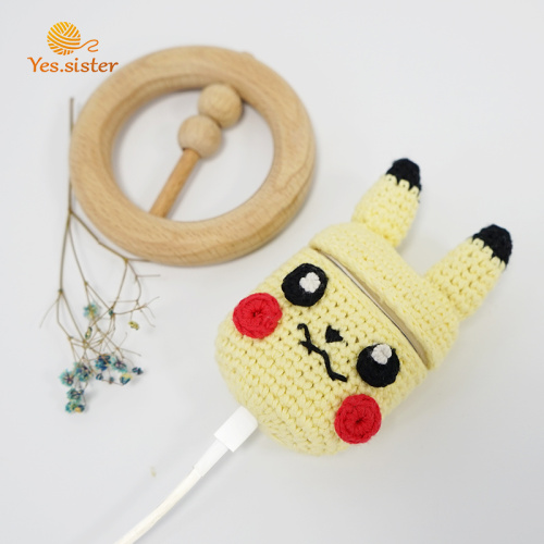 Crochet Pikachu Earphone Airpods Schutzhüllen