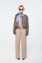 Women color-blocked and striped pants