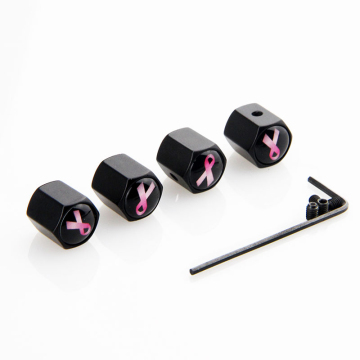 Auto Universal Black Anti-Theft Valve Cap