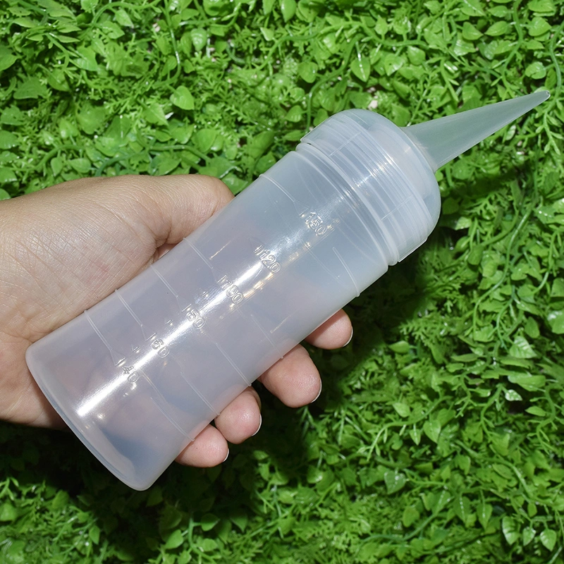 200ml Plastic Hair Washing Bottle with Crooked Spout