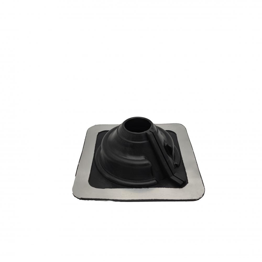 Lampeggiante regolabile per tetto in EPDM/silicone con clip in alluminio