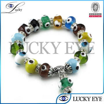 wholesale 12mm evil eye kabbalah bracelet