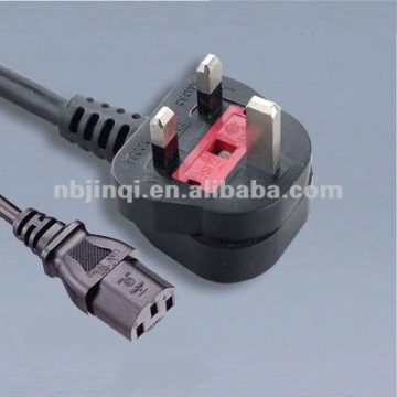 Moulded UK Power Cord with IEC320 C13 Connector