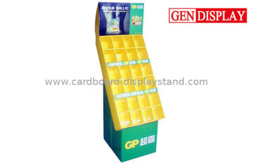 Retail Cosmetics Cardboard Pop Displays With Pockets , Compartment Uv Coating