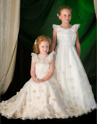 chiffon 2011 flower girl dress