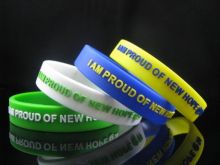Autism Awareness Wristband, Silicon Bracelet, Filled In Colour Sports Silicone Bracelets